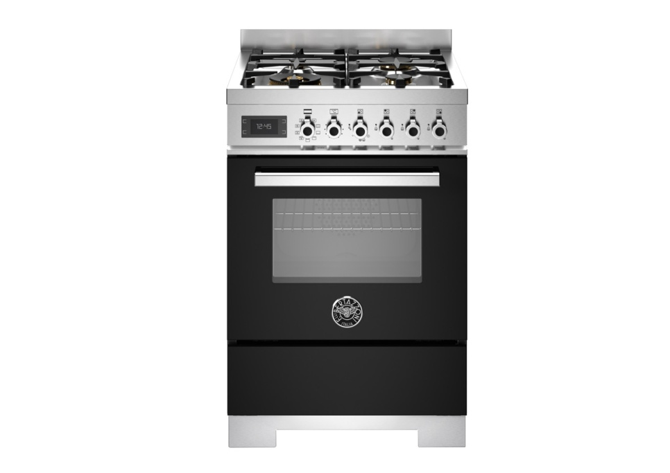 Gasspis Professional, 60 cm, 4 brännare, 1 ugn, Svart - Bertazzoni i gruppen Grill, komfurer & ovne / Komfurer / Gaskomfurer hos The Kitchen Lab (1403-34209)