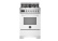 Gasspis Professional, 60 cm, 4 brännare, 1 ugn, Vit - Bertazzoni