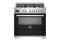 Gasspis Professional, 90 cm, 6 brännare, 1 ugn, Svart - Bertazzoni