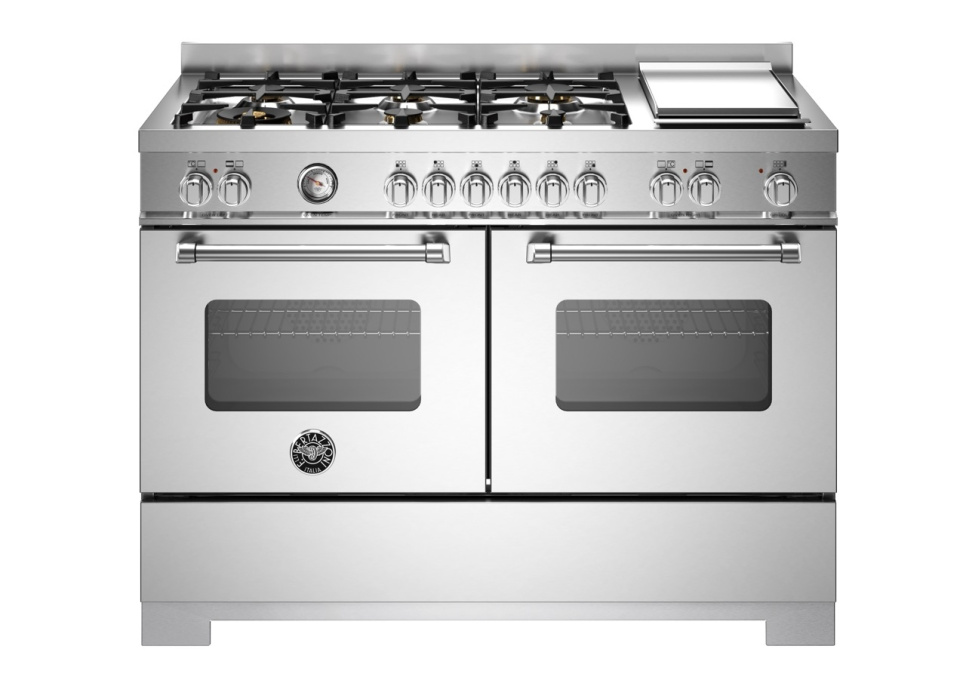 Gasspis Master, 120 cm, 6 brännare + stekbord, 2 ugnar, Rostfri - Bertazzoni i gruppen Grill, komfurer & ovne / Komfurer / Gaskomfurer hos The Kitchen Lab (1403-34225)