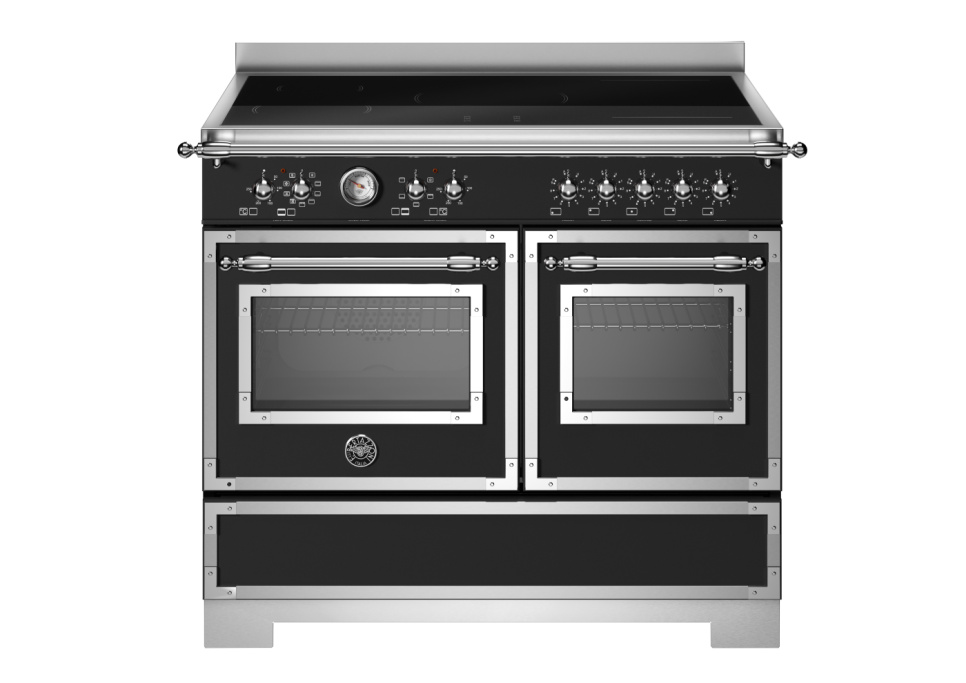 Induktionsspis Heritage, 100 cm, 5 zoner, 2 ugnar, Mattsvart - Bertazzoni i gruppen Grill, komfurer & ovne / Komfurer / Induktionskomfurer hos The Kitchen Lab (1403-34229)