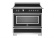 Induktionsspis Heritage, 90 cm, 5 zoner, 1 ugn, Mattsvart - Bertazzoni