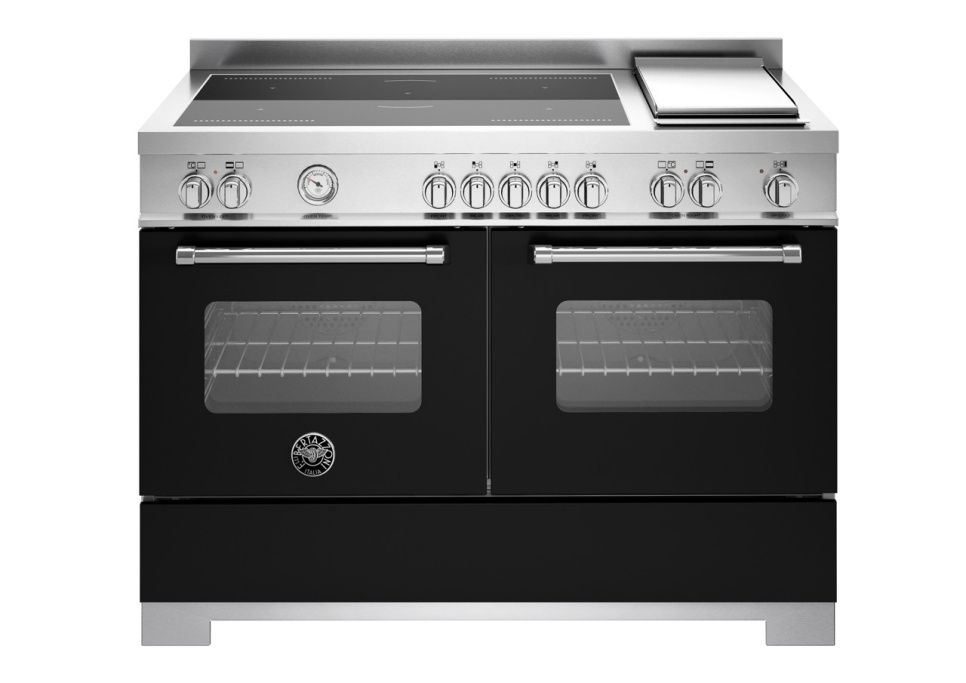 Induktionsspis Master, 120cm, 5 zoner + stekbord, 2 ugnar, Mattsvart - Bertazzon i gruppen Grill, komfurer & ovne / Komfurer / Induktionskomfurer hos The Kitchen Lab (1403-34244)