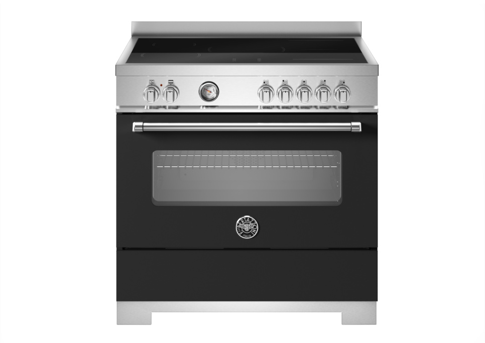 Induktionsspis Master, 90 cm, 5 zoner, 1 ugn, Mattsvart - Bertazzoni i gruppen Grill, komfurer & ovne / Komfurer / Induktionskomfurer hos The Kitchen Lab (1403-34246)