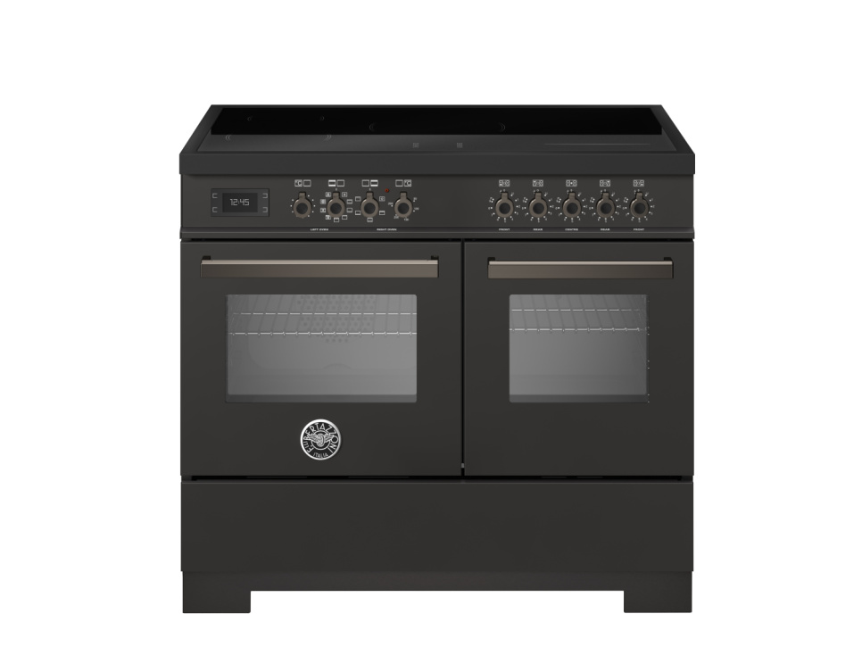 Induktionsspis Professional, 100 cm, 5 zoner, 2 ugnar, Carbonio - Bertazzoni i gruppen Grill, komfurer & ovne / Komfurer / Induktionskomfurer hos The Kitchen Lab (1403-34250)