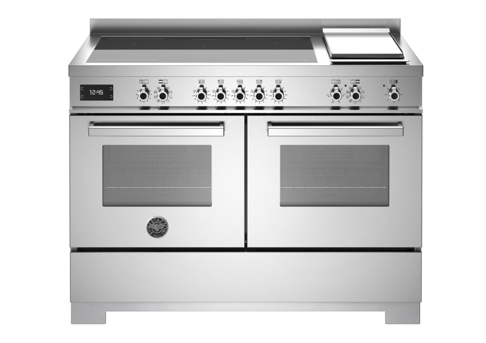 Induktionsspis Professional, 120 cm, 5 zoner + stekbord, 2 ugnar, Rostfri - Bert i gruppen Grill, komfurer & ovne / Komfurer / Induktionskomfurer hos The Kitchen Lab (1403-34254)