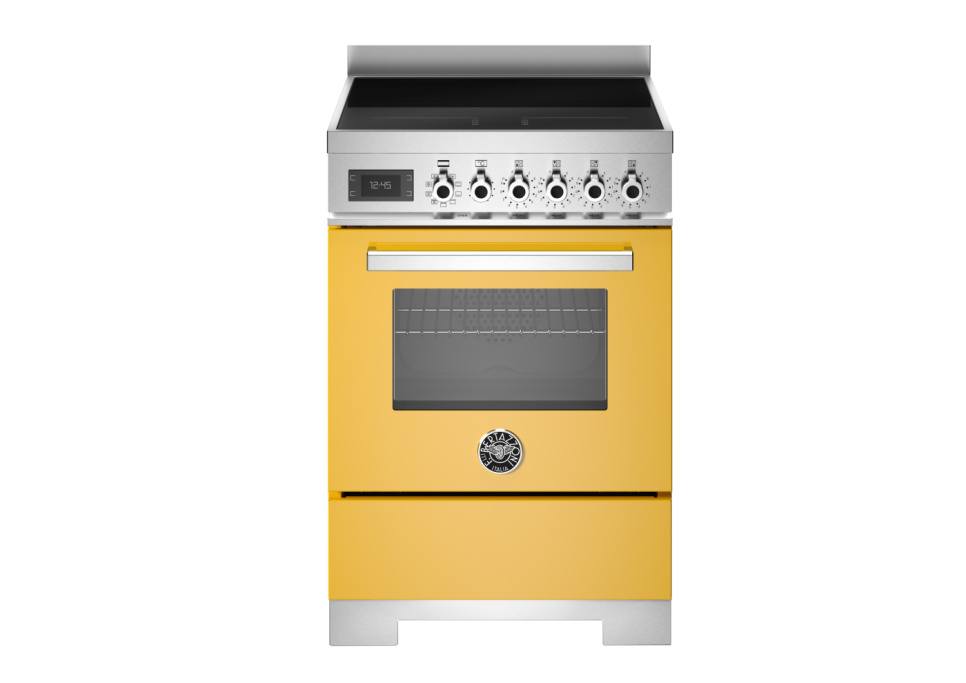 Induktionsspis Professional, 60 cm, 4 zoner, 1 ugn, Gul - Bertazzoni i gruppen Grill, komfurer & ovne / Komfurer / Induktionskomfurer hos The Kitchen Lab (1403-34258)