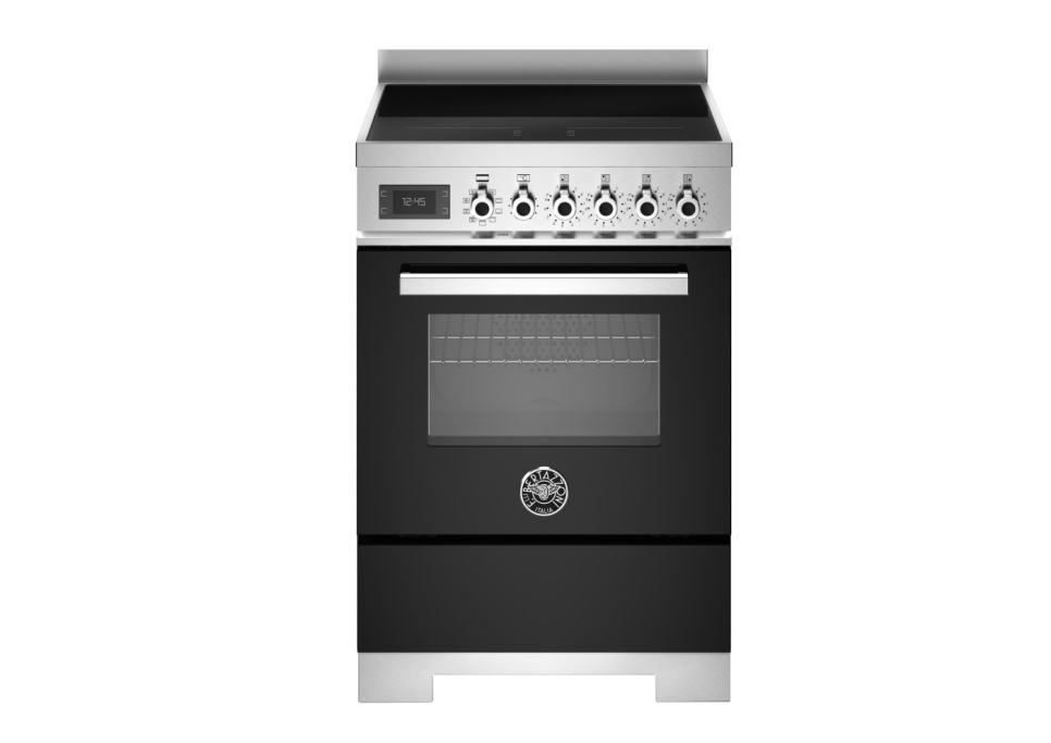 Induktionsspis Professional, 60 cm, 4 zoner, 1 ugn, Svart - Bertazzoni i gruppen Grill, komfurer & ovne / Komfurer / Induktionskomfurer hos The Kitchen Lab (1403-34262)
