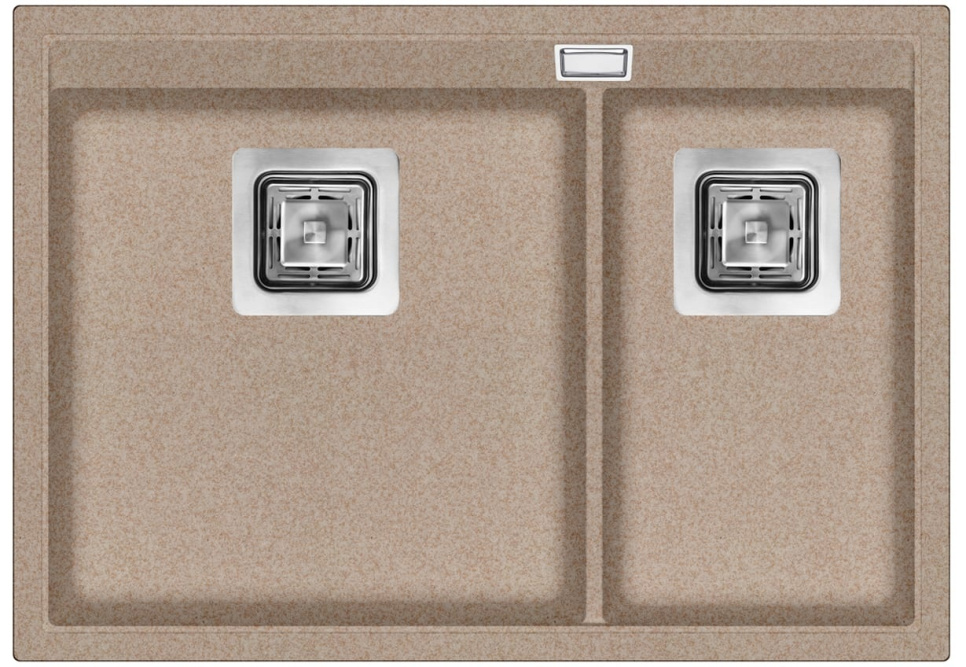 Komposit dobbelt vask - Delicia SQD150