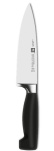 Firestjernet kokkekniv, 16 cm