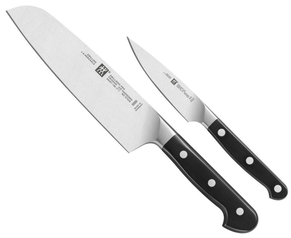 Knivsæt Santoku kniv + Skrællekniv - Zwilling Pro i gruppen Madlavning / Køkkenknive / Kniv-sæt hos The Kitchen Lab (1418-14095)