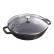 Wok med glaslåg, Sort - Staub