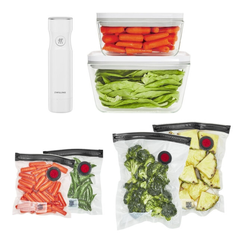 Komplet Startsæt Fresh & Save - Zwilling i gruppen Madlavning / Sous vide / Zip og vakuumposer hos The Kitchen Lab (1418-27404)