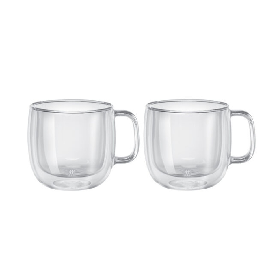 Cappuccinokop/Tekop i Dobbeltvægget Glas, 2-pak, Sorrento - Zwilling i gruppen Te & Kaffe / Kaffe tilbehør / Kaffekopper hos The Kitchen Lab (1418-27413)