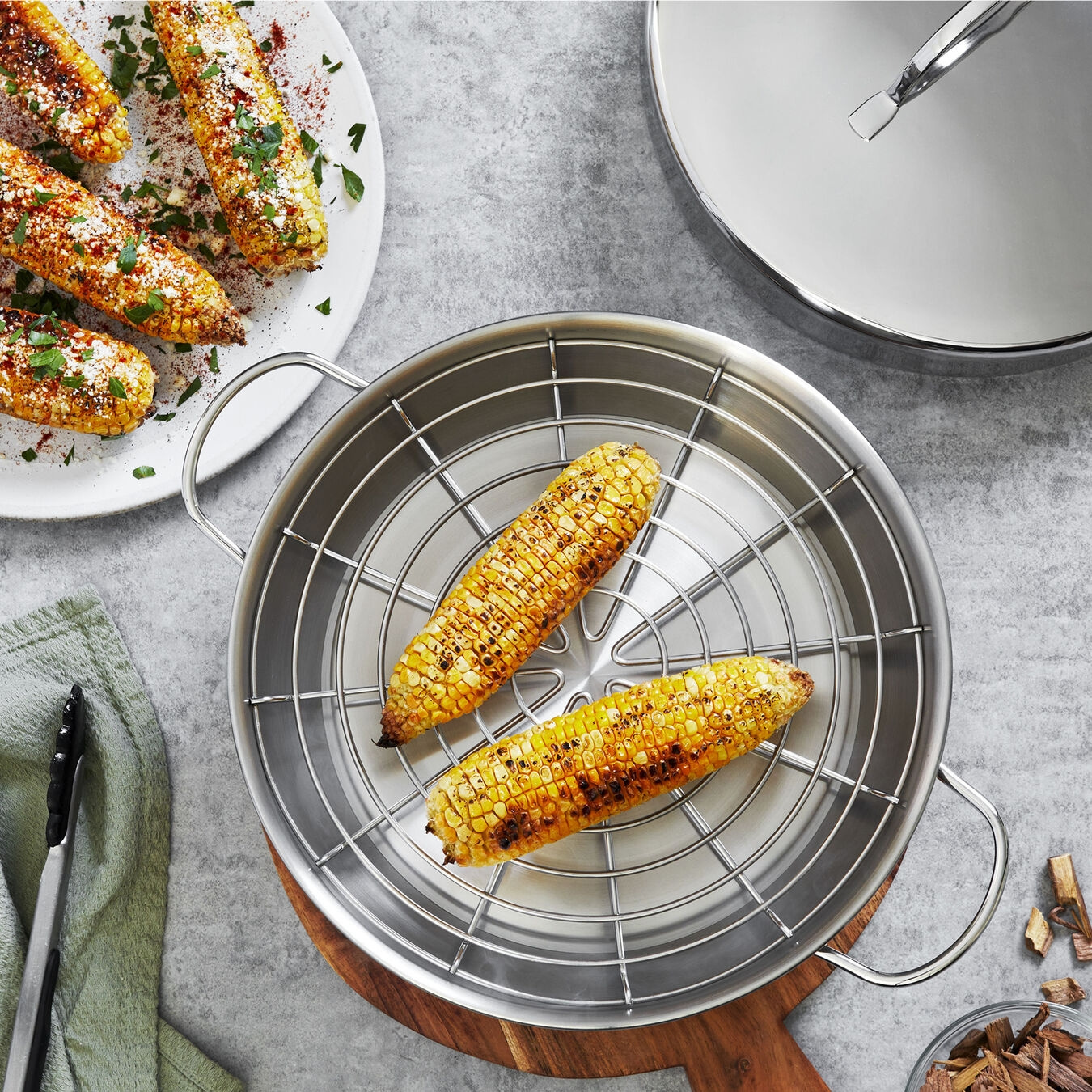 Hvornår Sodavand antenne Røggryderet med låg 28 cm, specialiser - demeyere - Køb online | KitchenLab