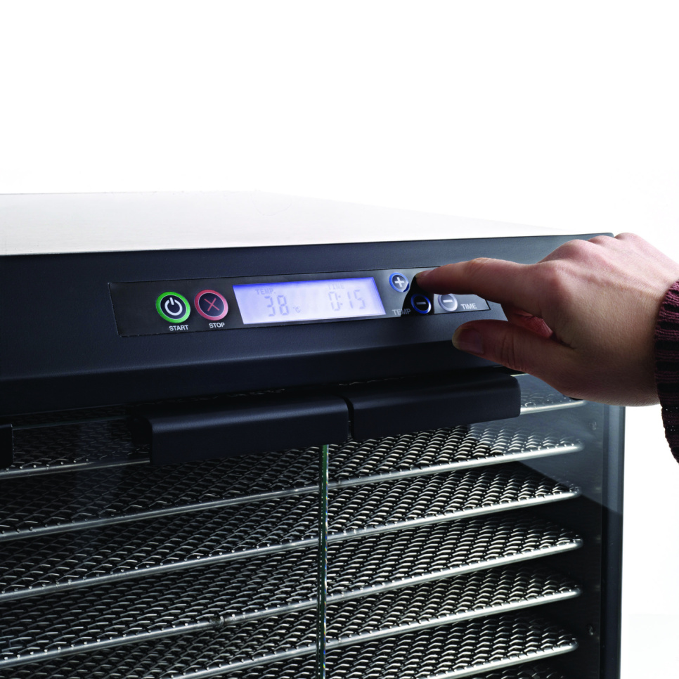 Tørreskab i rustfrit stål PRO EXC10EL, 10 bakker - Excalibur Tørreskab i rustfrit stål PRO EXC10EL, 10 bakker - Excalibur