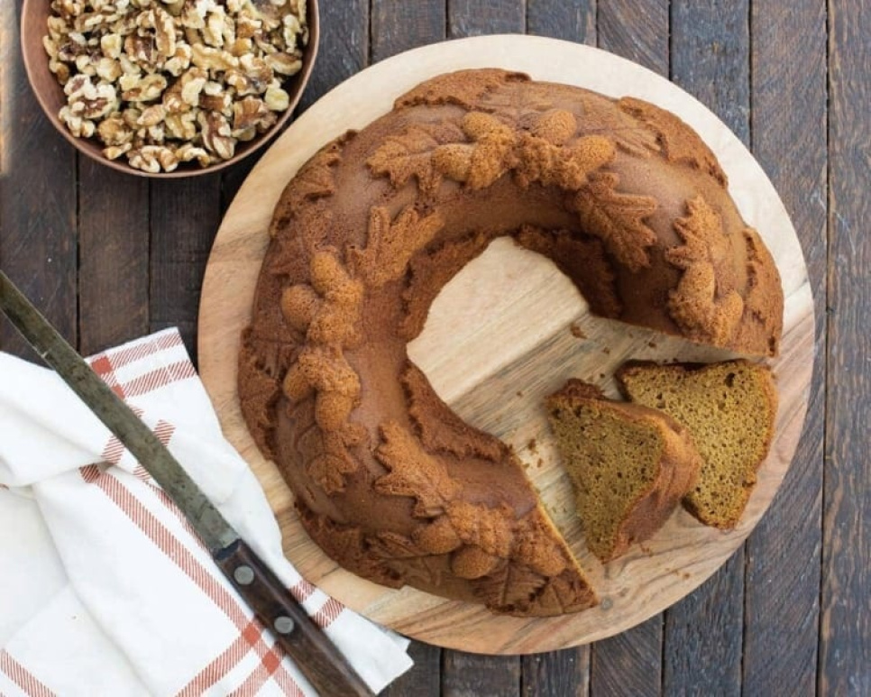 Bagefad, Höstlöv Bundt Pan - Nordic Ware