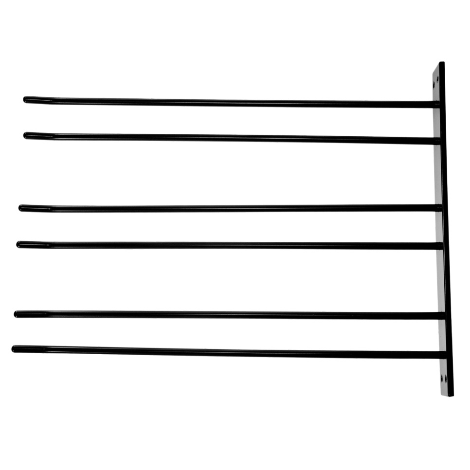 Glasbøjle til vægmontering - sort, 12 pcs glas - Hippie de Luxe Glasbøjle til vægmontering - sort, 12 pcs glas - Hippie de Luxe