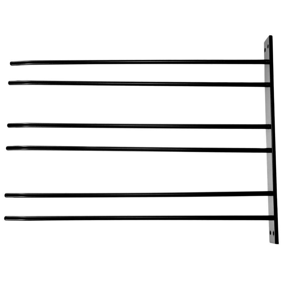 Glasbøjle til vægmontering - sort, 12 pcs glas - Hippie de Luxe Glasbøjle til vægmontering - sort, 12 pcs glas - Hippie de Luxe