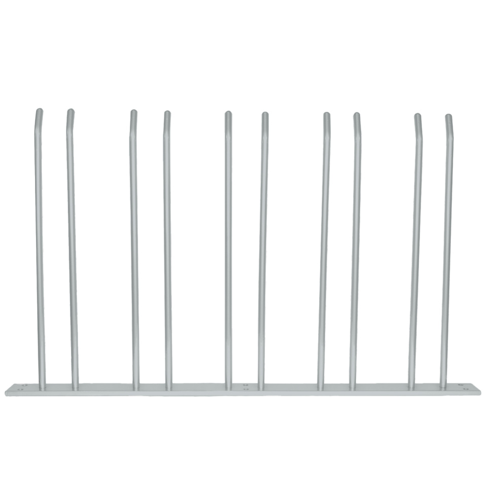 Glasbøjle til vægmontering - sølv, 15 glas - Hippie de Luxe