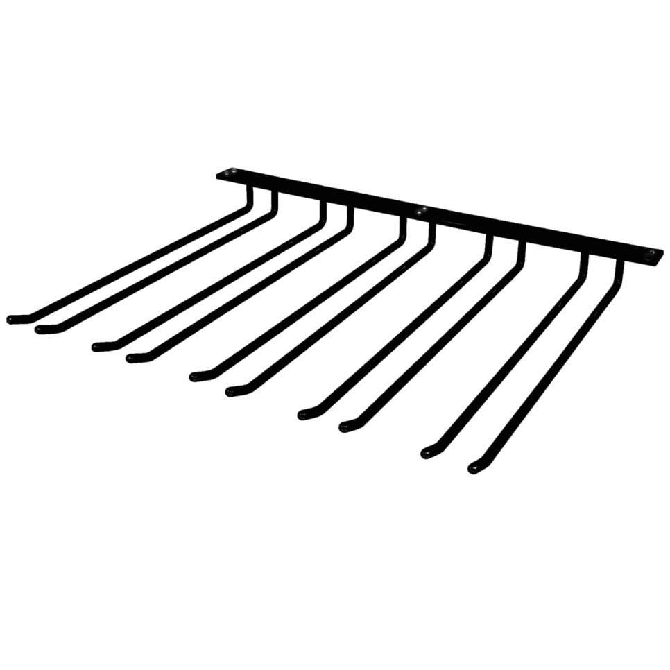 Glasbøjler til vægmontering - sølv, 20 glas - Hippie de Luxe