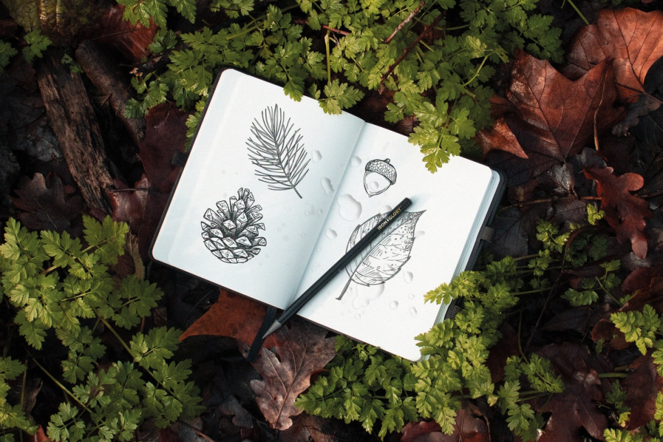 Vandafvisende notesbog i stenpapir - Iron & Glory