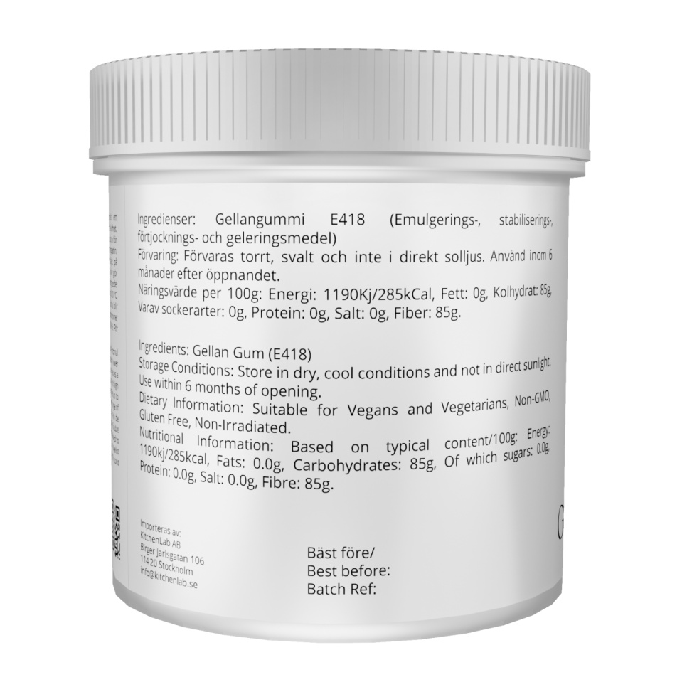 Gellangummi type F (E418) - The Kitchen Lab