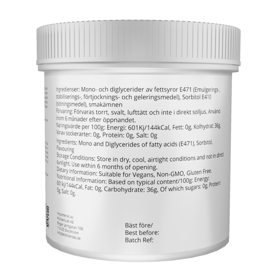 Silkegel (E471) - The Kitchen Lab