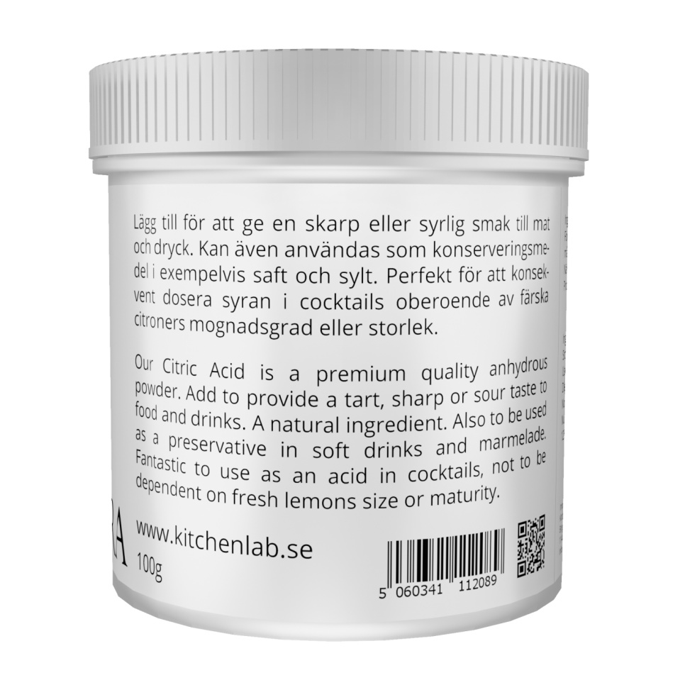 Citronsyre (E330) - The Kitchen Lab