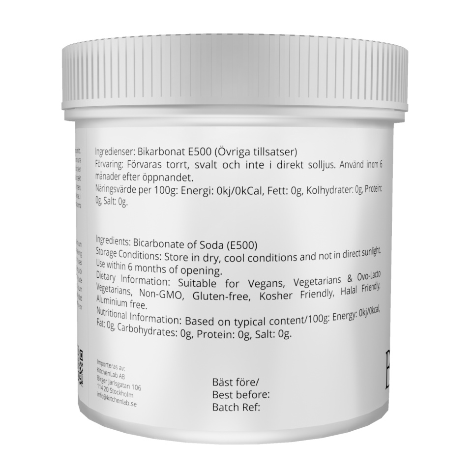 Bicarbonat (E500) - The Kitchen Lab Bicarbonat (E500) - The Kitchen Lab