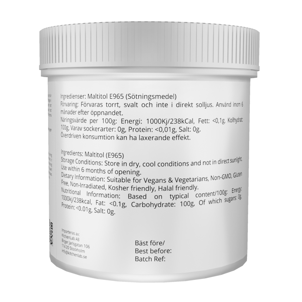 Maltitol (E965) - The Kitchen Lab - 250 g Maltitol (E965) - The Kitchen Lab - 250 g