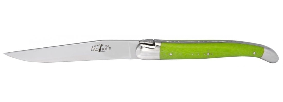 Sæt med 6 håndlavede steakknive, micarta-håndtag - Forge de Laguiole