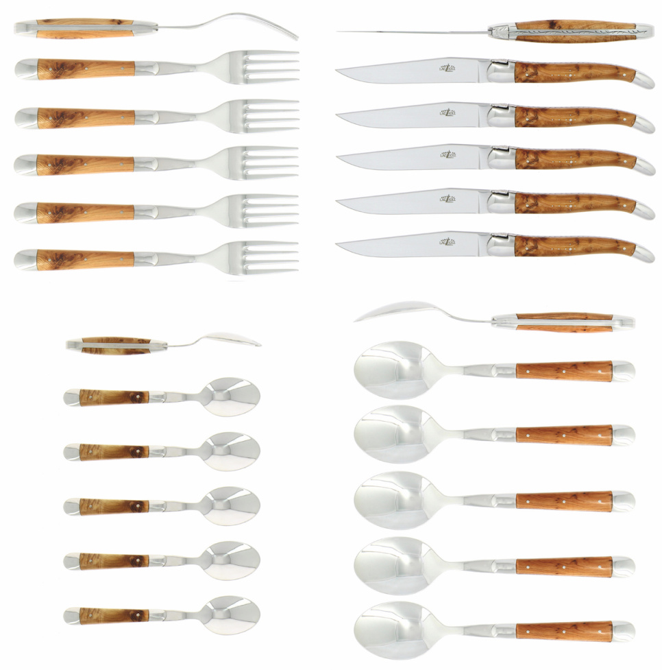 Bestiksæt 03, håndtag af En, poleret, Tradition - Forge de Laguiole i gruppen Borddækning / Bestik / Bestik sæt hos The Kitchen Lab (1446-32854)