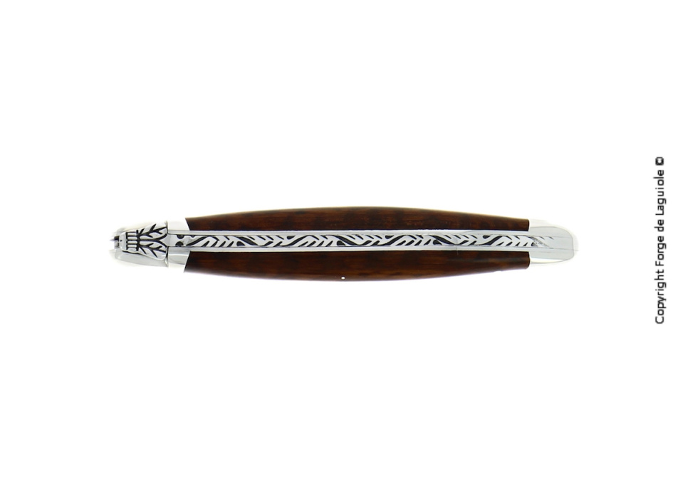 Foldekniv, 12 cm, skaft af slangetræ, poleret, Tradition - Forge de Laguiole