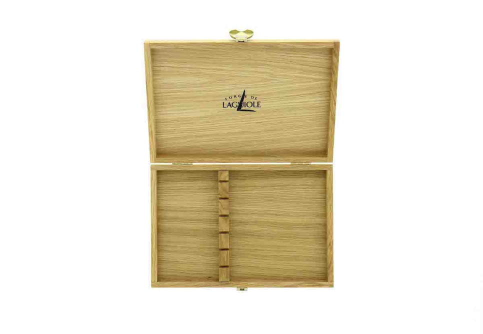 Opbevaringsboks til 6 stykker bestik, Eg - Forge de Laguiole i gruppen Borddækning / Bestik / Opbevaring af bestik hos The Kitchen Lab (1446-32872)