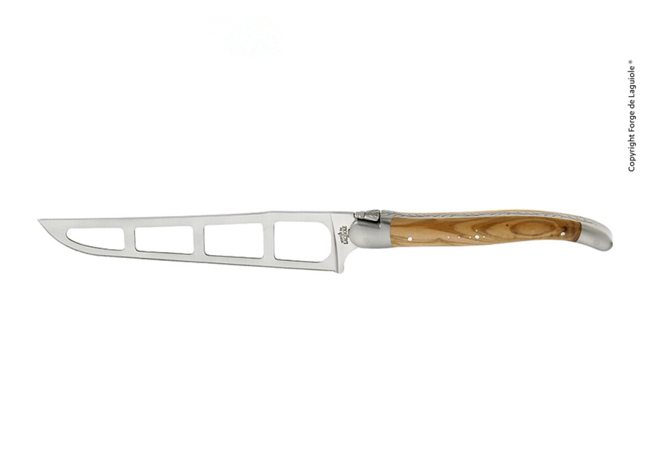 Ostekniv, olivenskaft, poleret, R. Barthélemy - Forge de Laguiole i gruppen Madlavning / Køkkenknive / Osteknive hos The Kitchen Lab (1446-32877)