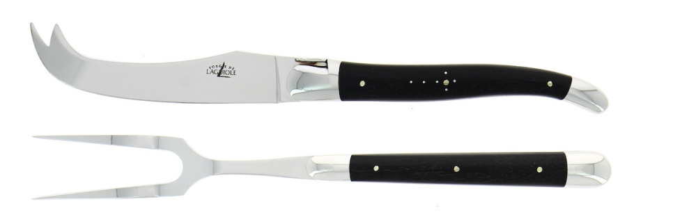 Ostesæt, håndtag i ibenholt, skinnende, Tradition - Forge de Laguiole i gruppen Madlavning / Køkkenknive / Osteknive hos The Kitchen Lab (1446-32878)