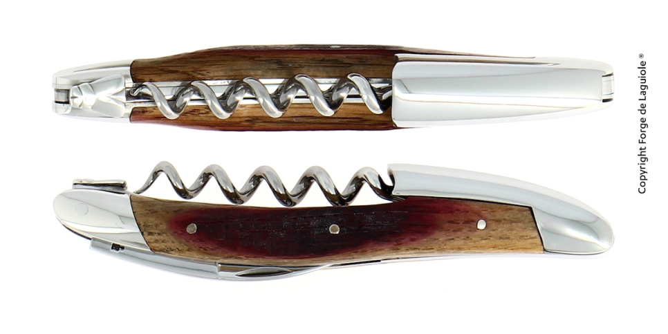 Sommelierkniv i træ fra egetræsfad, poleret, Tradition - Forge de Laguiole i gruppen Bar & Vin / Vin tilbehør / Køkkenknive & vinåbner hos The Kitchen Lab (1446-32974)