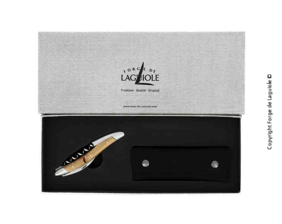 Sommelierkniv i træ fra Vines, damasceneret med dekoration, Collection - Forge de Laguiole i gruppen Bar & Vin / Vin tilbehør / Køkkenknive & vinåbner hos The Kitchen Lab (1446-32975)