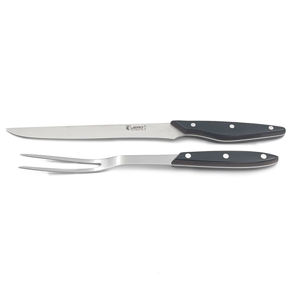 Udskæringssæt med gaffel og kniv - Jero i gruppen Madlavning / Køkkenknive / Trancherkniv hos The Kitchen Lab (1450-28337)