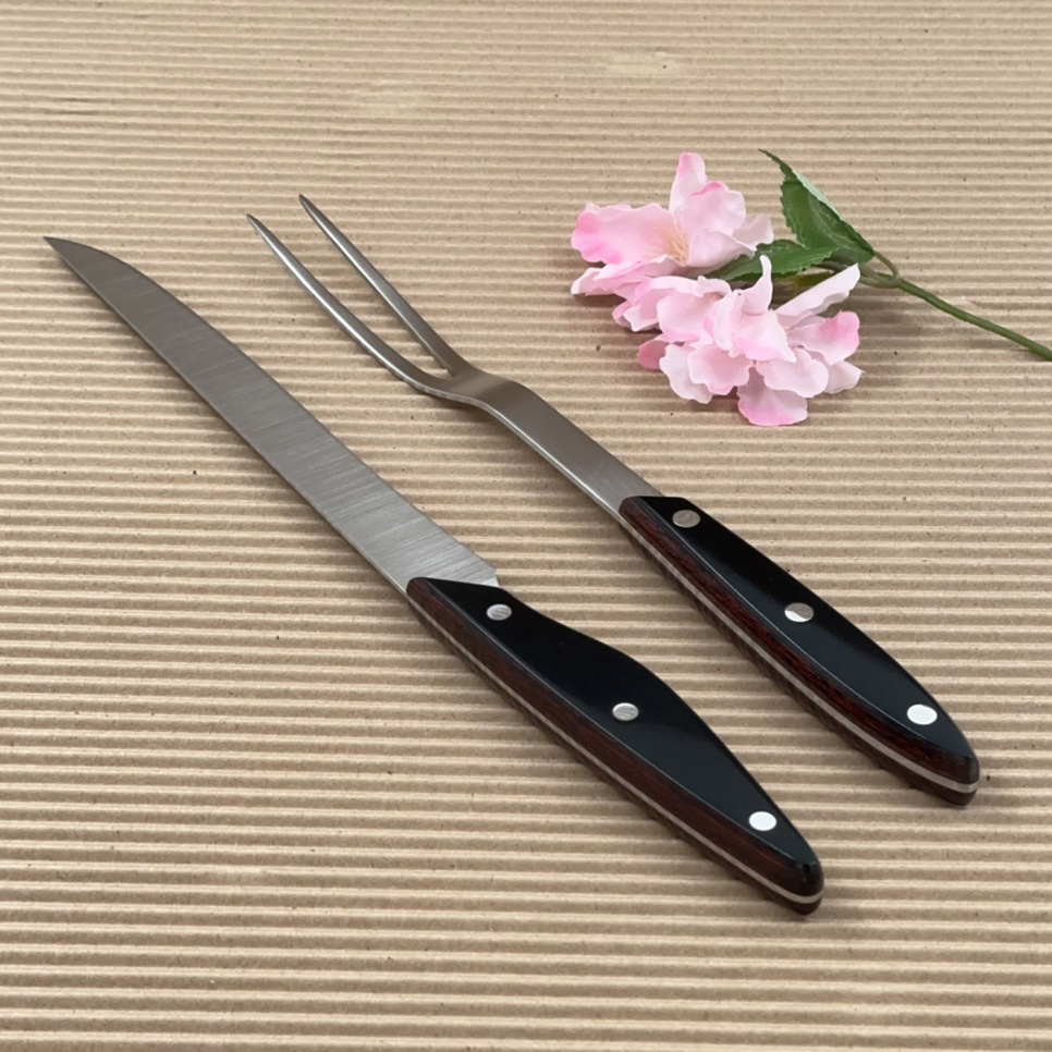 Udskæringssæt med gaffel og kniv - Jero