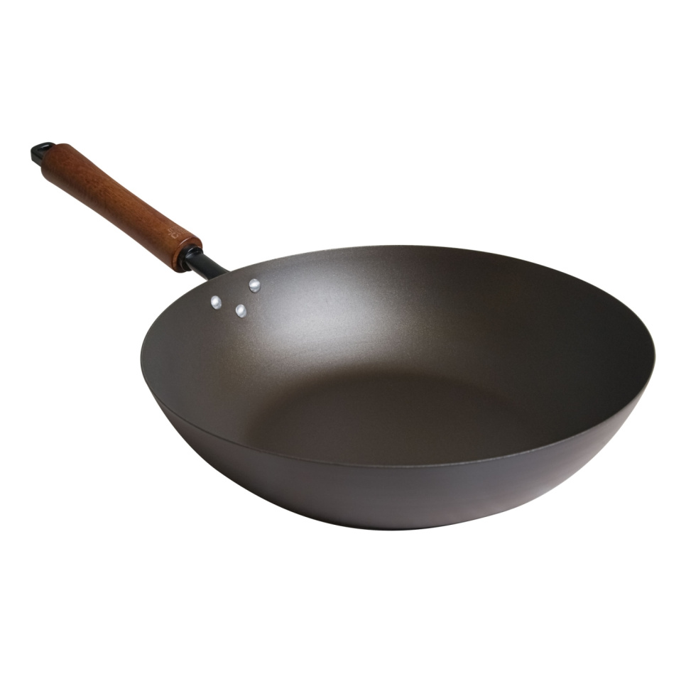 Stir Fry-pande i kulstål, indbrænd - Joyce Chen i gruppen Madlavning / Køkkenredskaber / Asiatisk madlavning hos The Kitchen Lab (1451-35657)