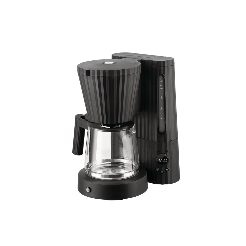 Kaffemaskine, Plissé - Alessi - Sort i gruppen Te & Kaffe / Kaffe brygning / Kaffemaskine hos The Kitchen Lab (1466-29533)