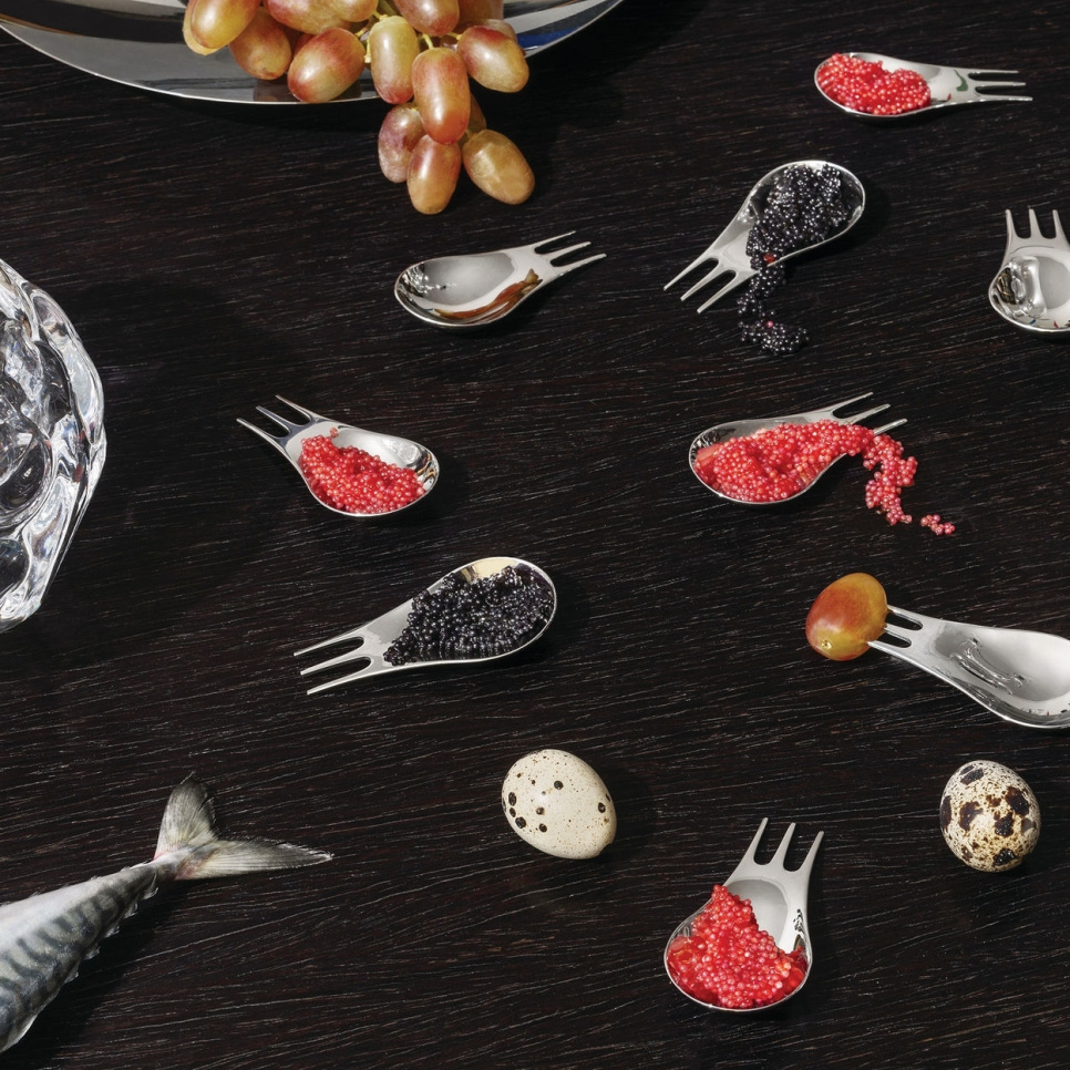 Moscardino, bestik til snacks, tapas og aperitivo, 4-pak - Alessi