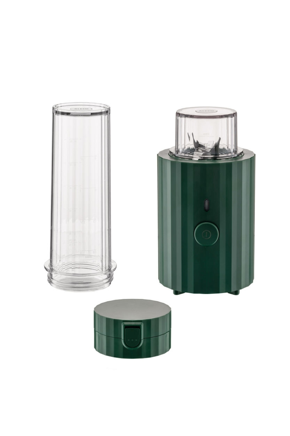 Personal Blender / Mini Mixer, Plissé, Grøn - Alessi i gruppen Køkkenmaskiner / Blender & Hakker / Blenders hos The Kitchen Lab (1466-31438)