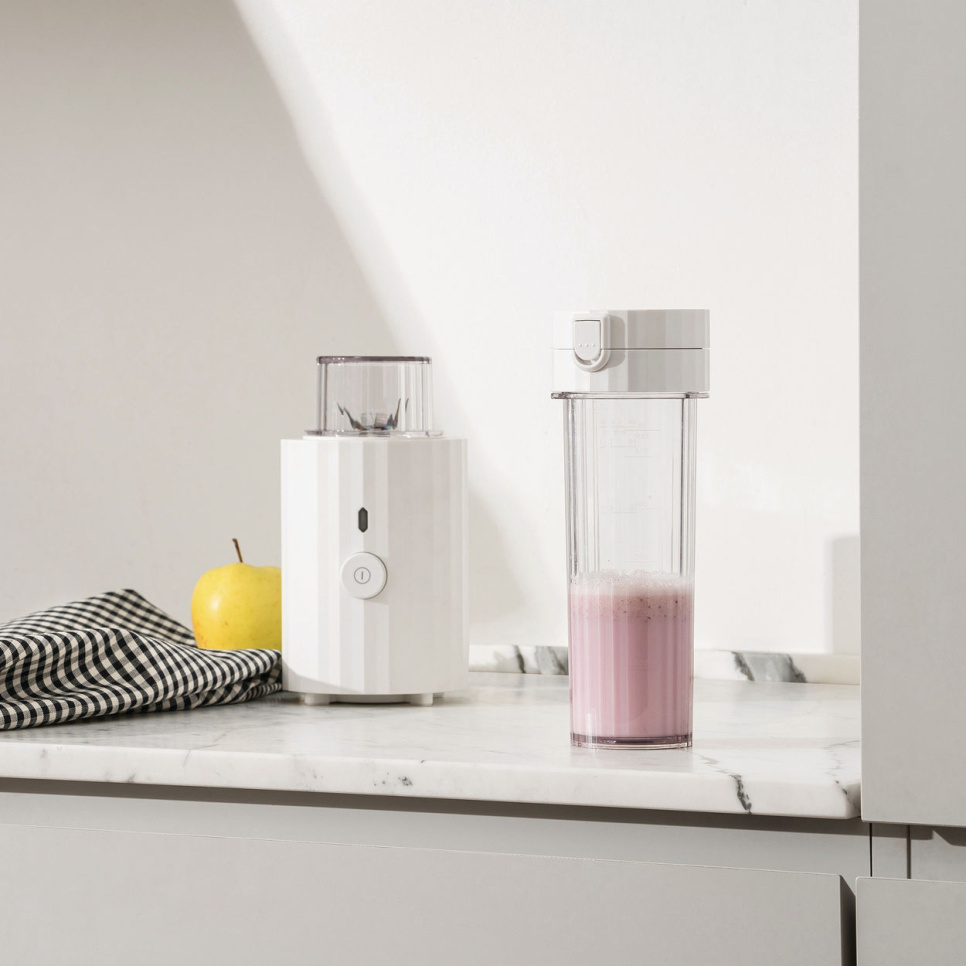 Personal Blender / Mini Mixer, Plissé, hvid - Alessi