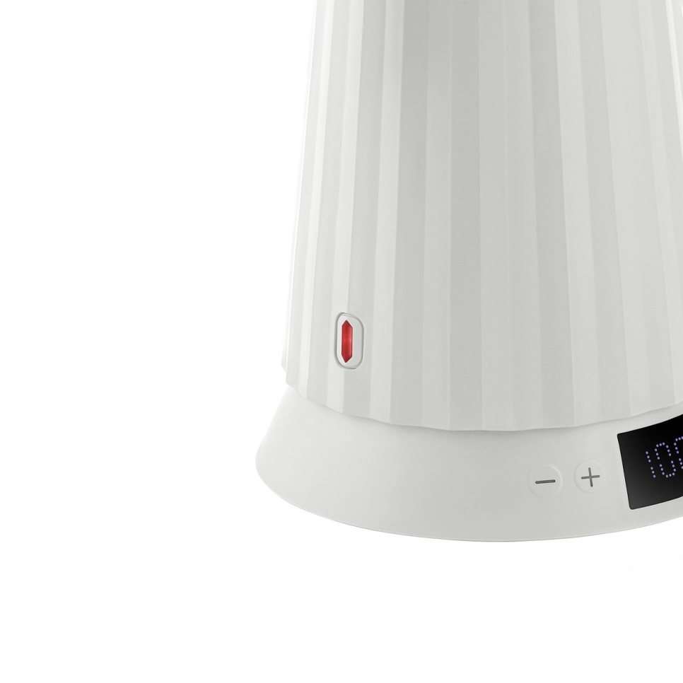 Kedel med temperaturkontrol, Plissé, Hvid - Alessi