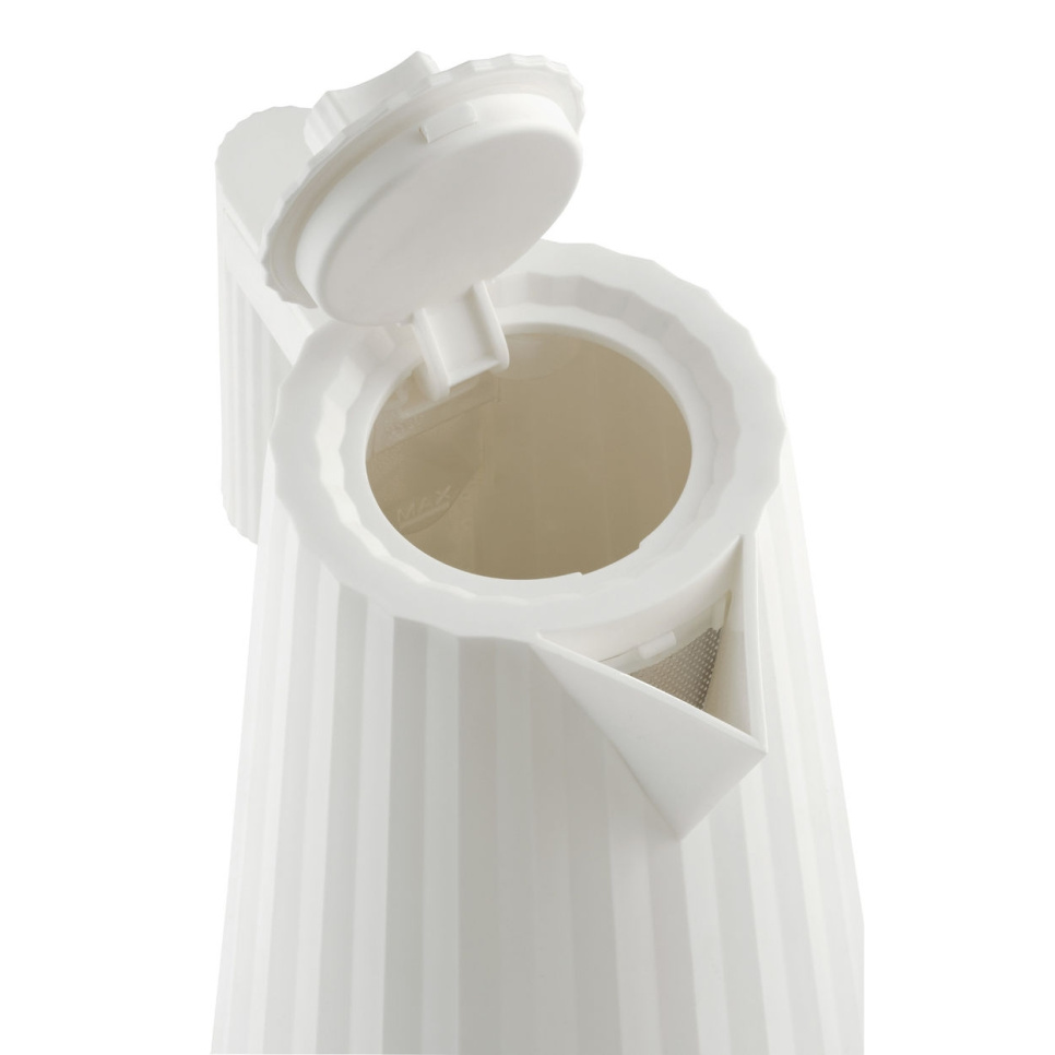 Kedel med temperaturkontrol, Plissé, Hvid - Alessi