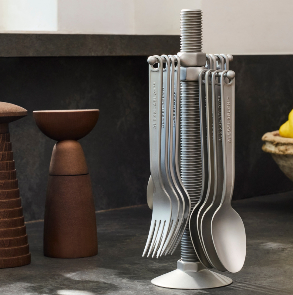 Bestiksæt med 16 dele + stativ, Conversational Objects - Alessi