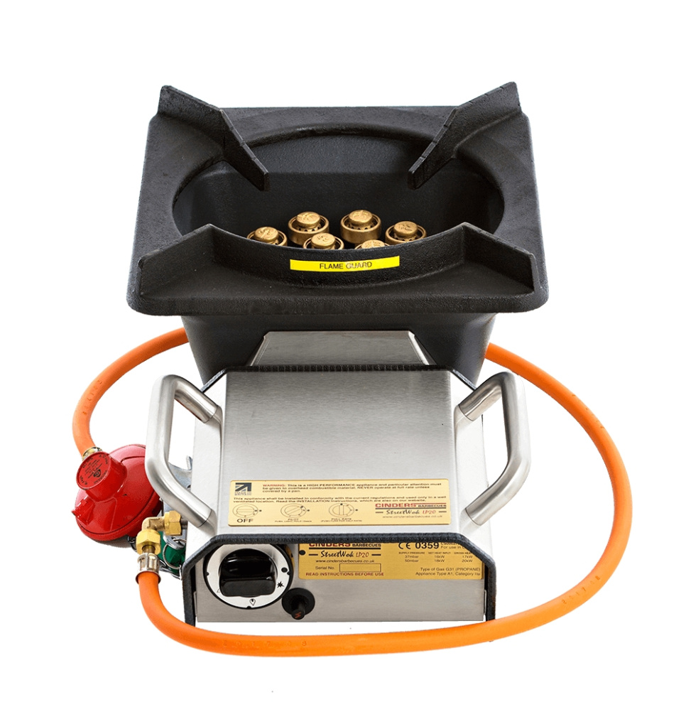 Gasbrænder, StreetWok LP20 - Cinders Gasbrænder, StreetWok LP20 - Cinders